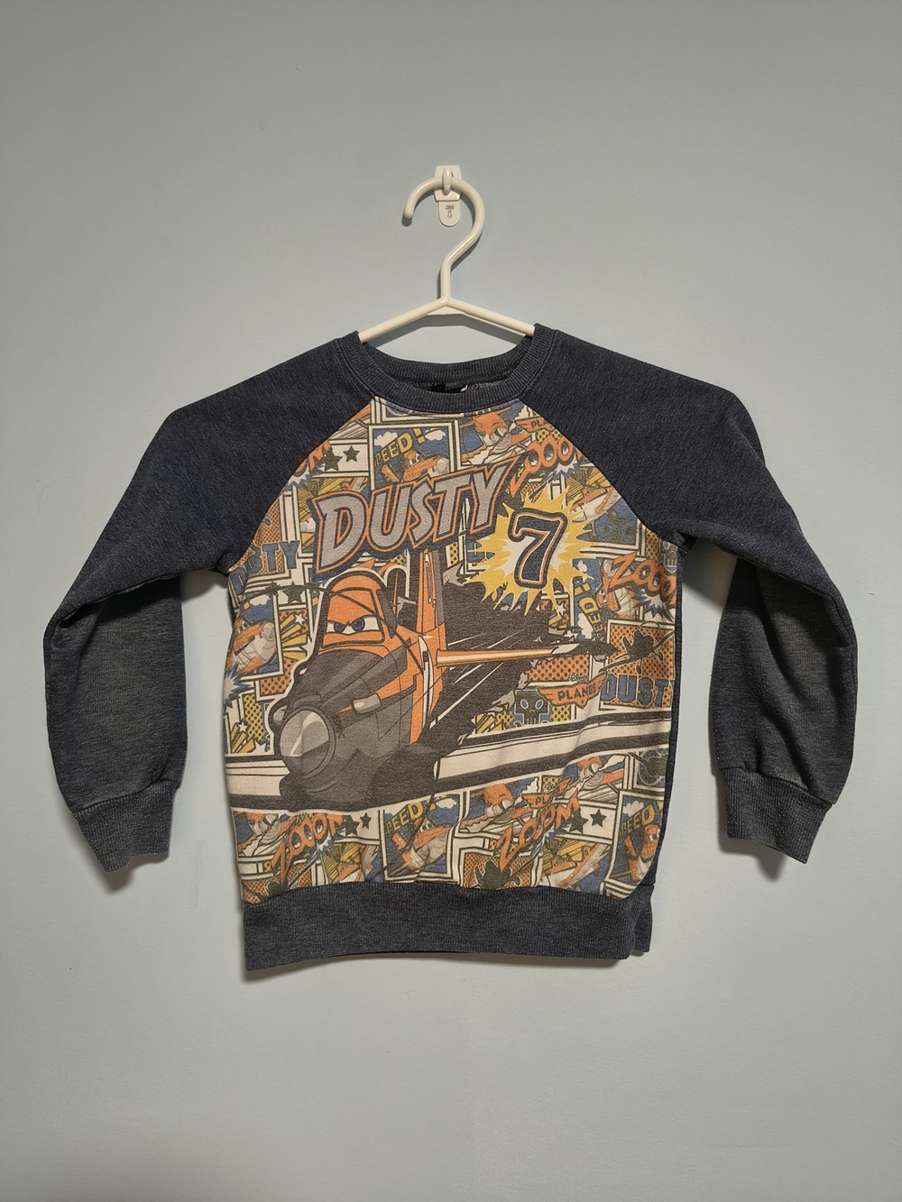 Disney Planes Dusty Crophopper boys' crewneck sweatshirt Size 5